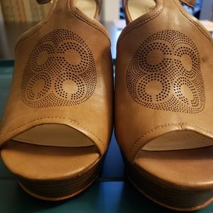 Coach wedge sandals